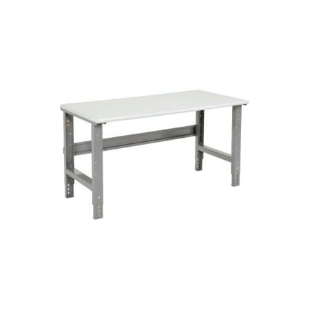 GLOBAL EQUIPMENT 48x30 Adjustable Height Workbench C-Channel Leg - ESD Safety Edge Gray 237346